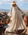 Pearline Crochet Lace Maxi Dress