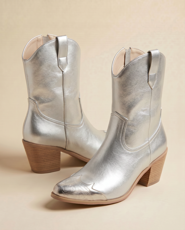 The Stella Chrome Ankle Boot