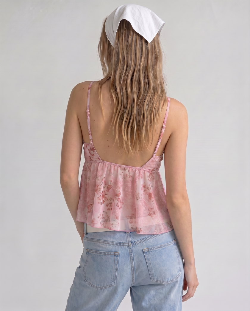 Delilah Floral Peplum Cami