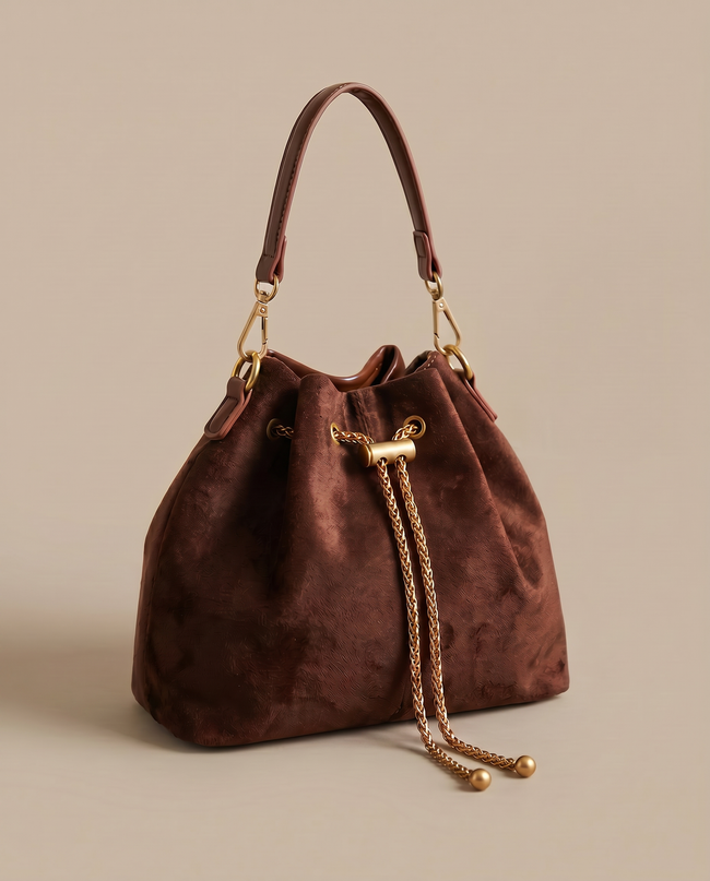 The Sedona Drawstring Bucket Bag