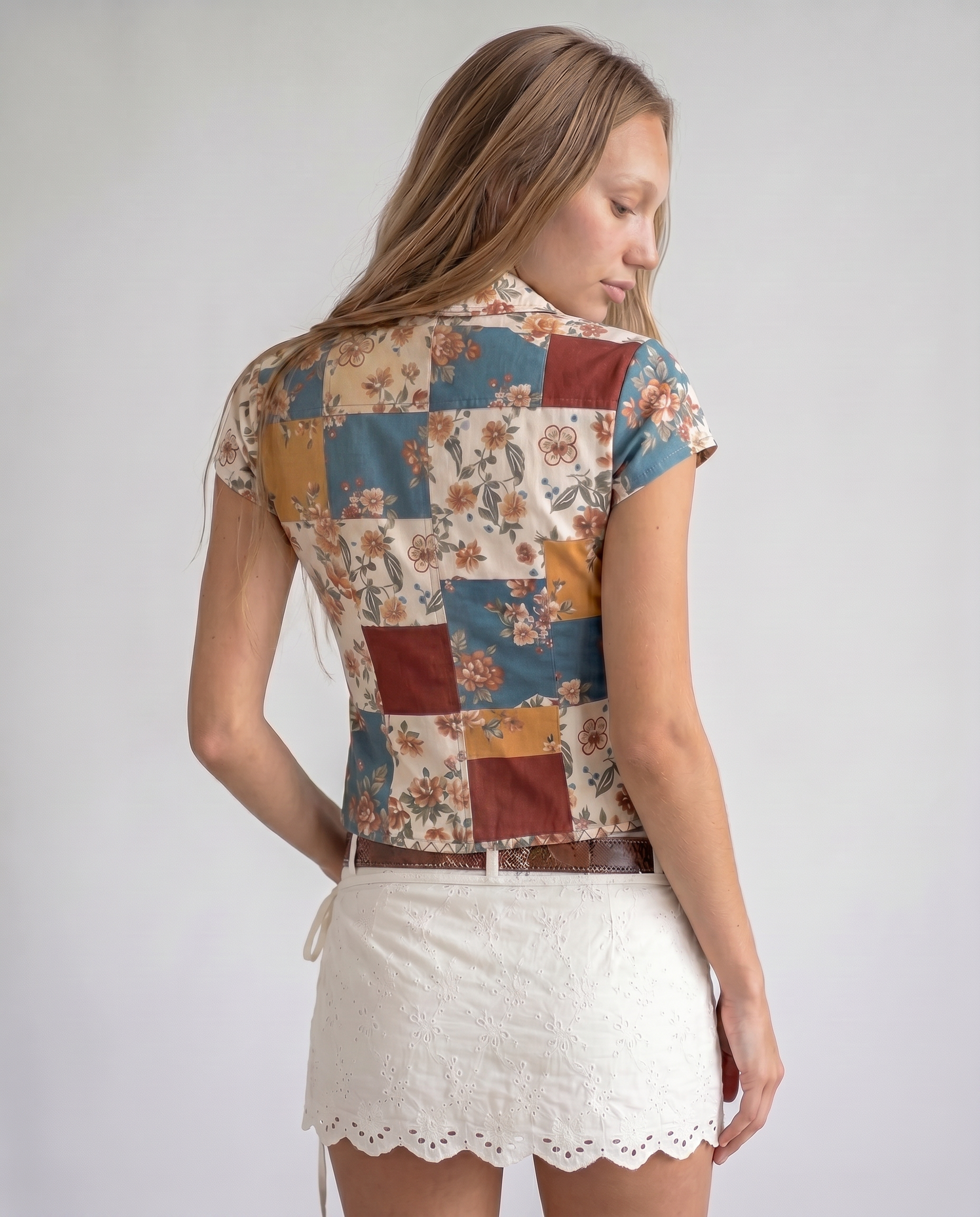 Marisol Floral Zip-Front Top