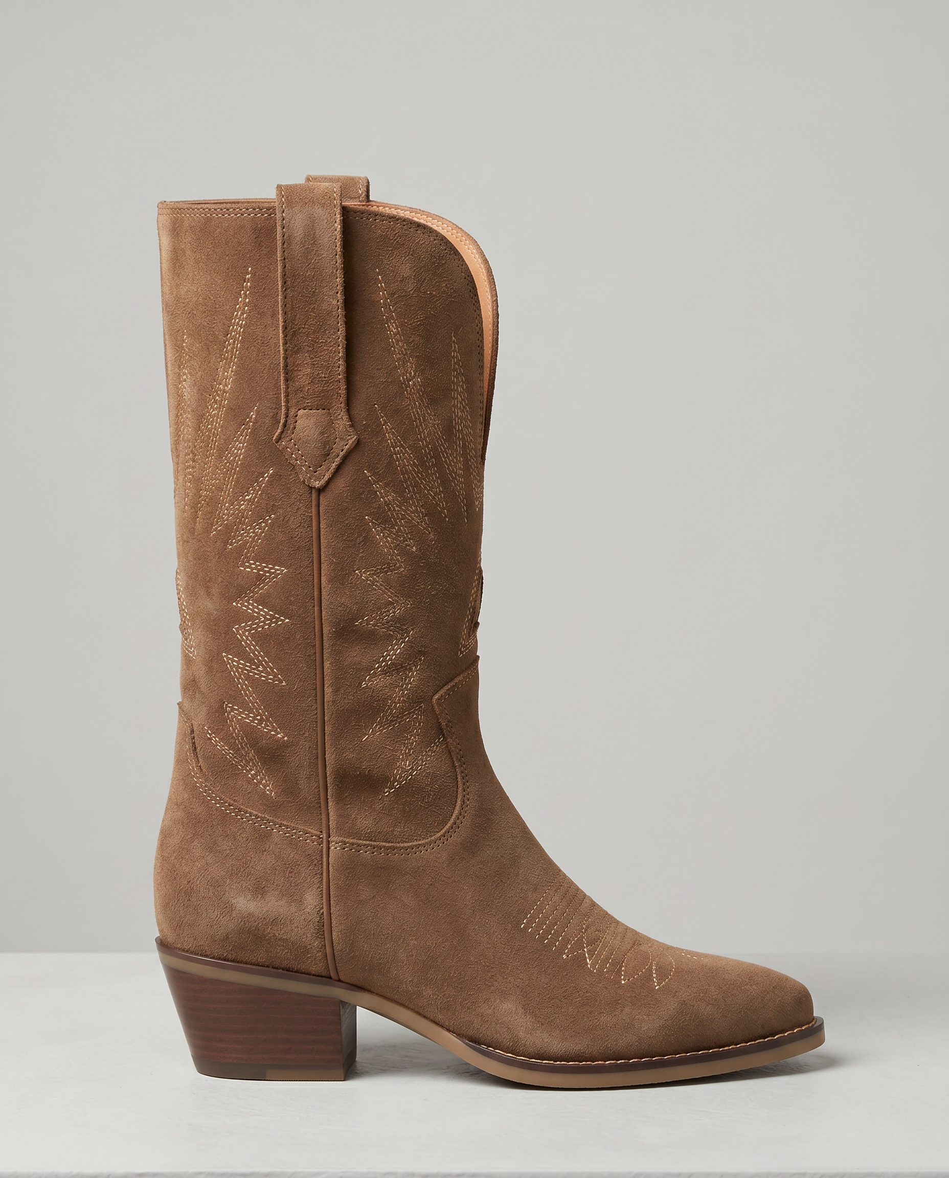 The Tonal Stitch Suede Boot