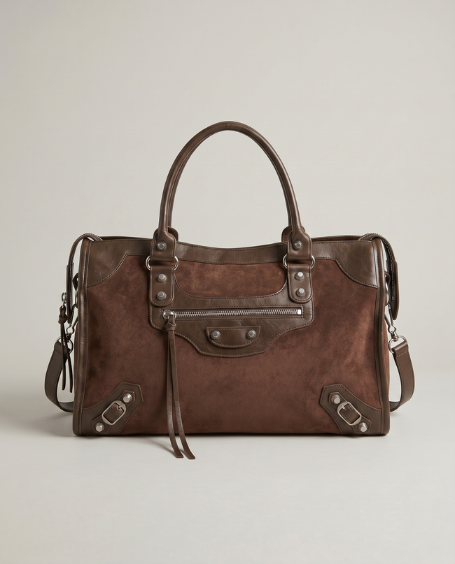 The Stud & Zip Street Satchel
