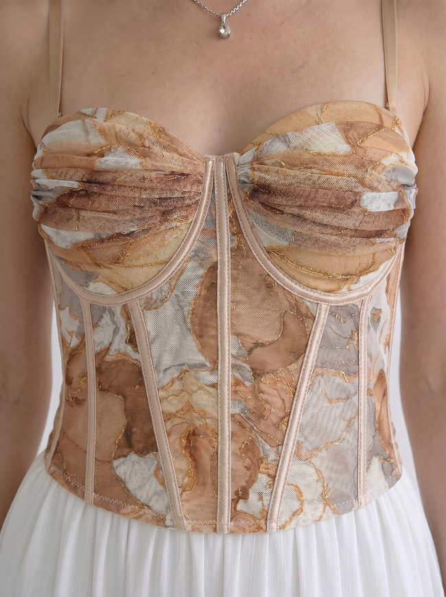 The Marble Luxe Corset