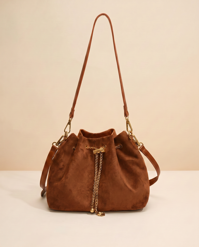 The Sedona Drawstring Bucket Bag