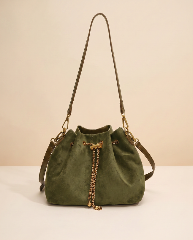 The Sedona Drawstring Bucket Bag