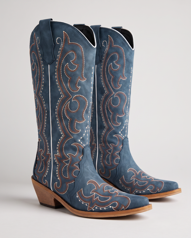Wynonna Embroidered Western Boots