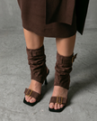 The Roma Ruched Sandal