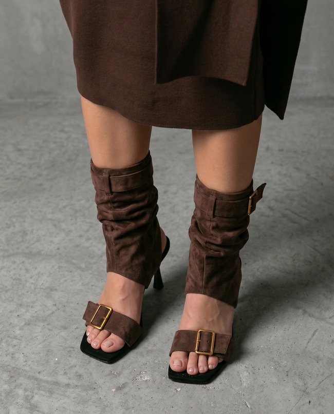 The Roma Ruched Sandal