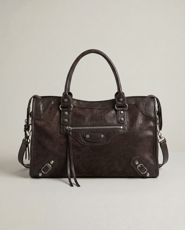 The Stud & Zip Street Satchel