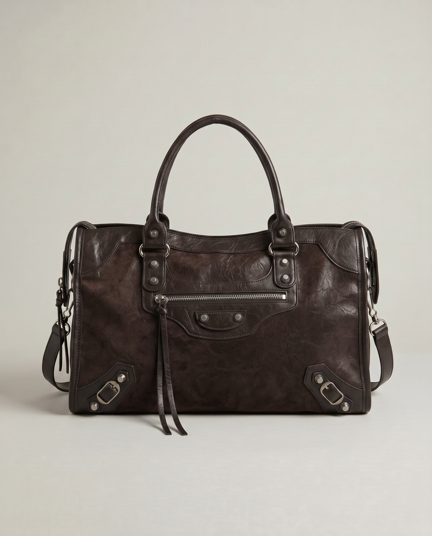 The Stud & Zip Street Satchel