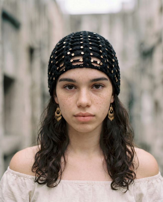 The Sequin Mesh Beanie