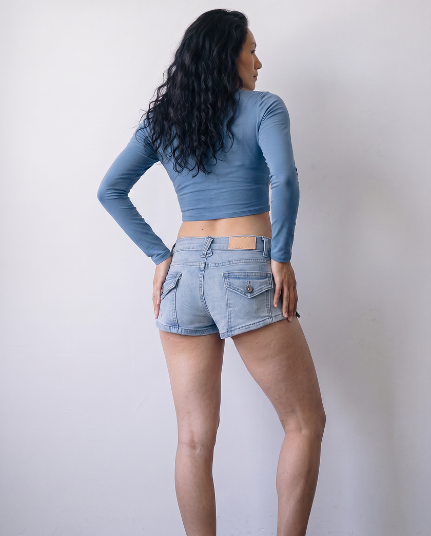 Kade Zip-Back Micro Shorts