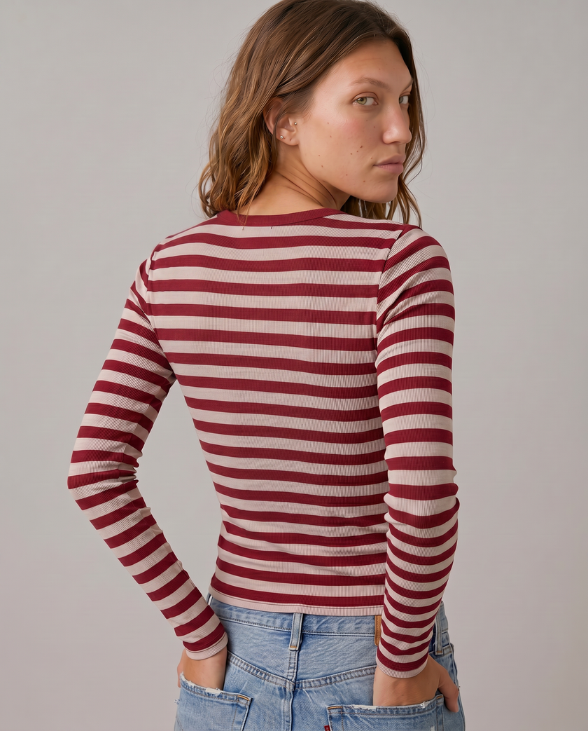 Colette Ribbed Scoop Top