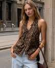 Genevieve Leopard Vest Top