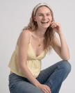 Santa Marie Ruffle Peplum Cami