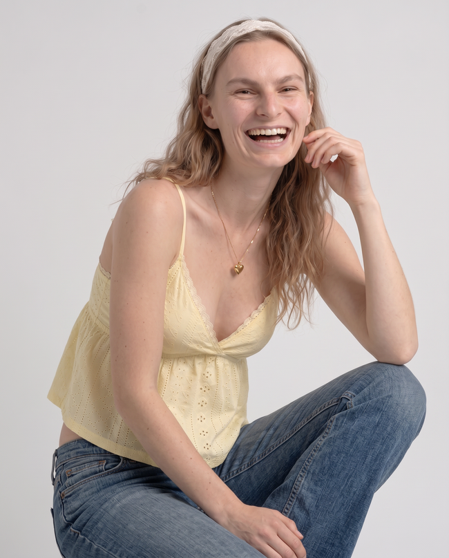 Santa Marie Ruffle Peplum Cami