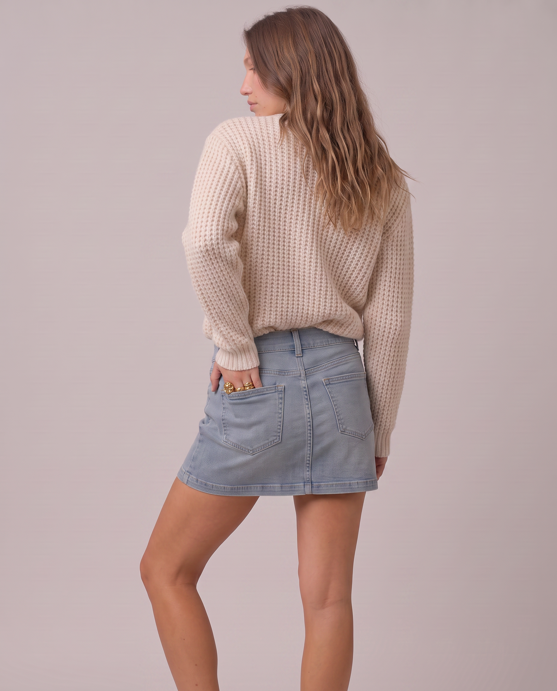 Delphine Denim Mini Skirt
