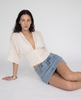 Classic Cut Denim Mini Skirt