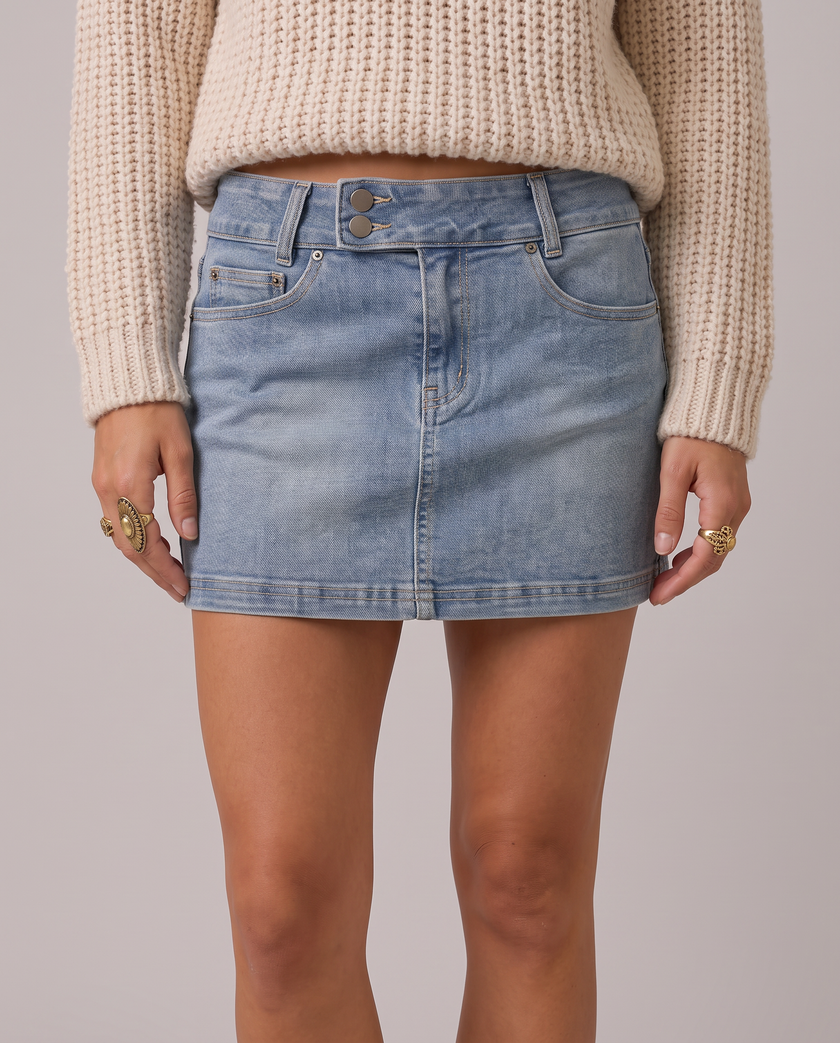 Delphine Denim Mini Skirt