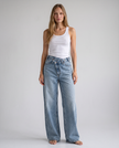 Colton Vintage Wash Wide-Leg Jeans