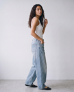 Sutton Washed Barrel Leg Jeans