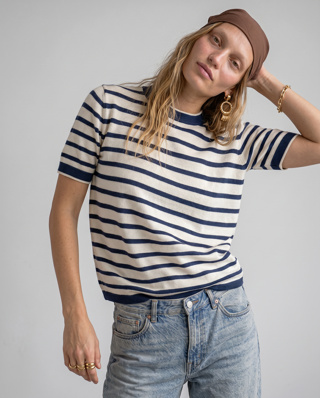Beatrix Ribbed Knit Tee