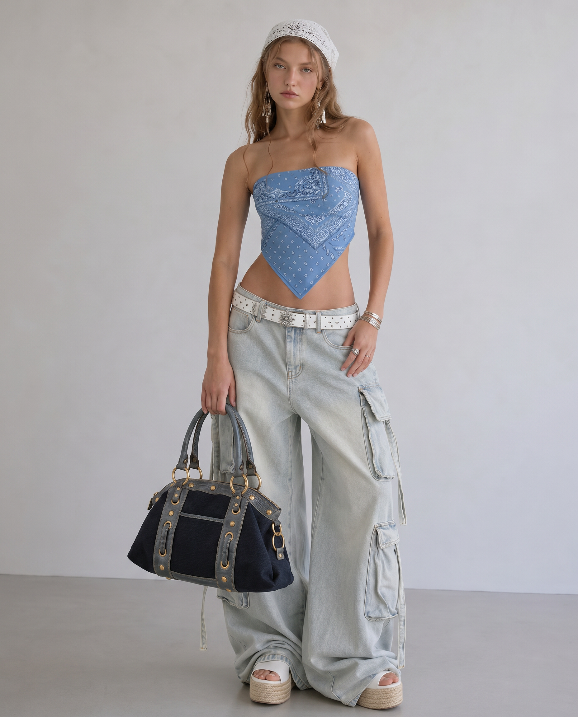 The Chrome & Canvas Satchel