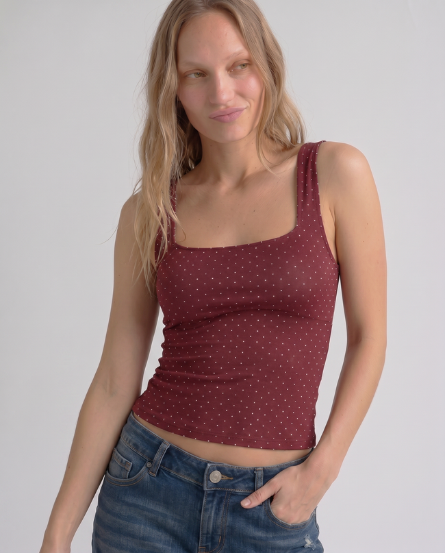 Emmylou Polka Dot Tank