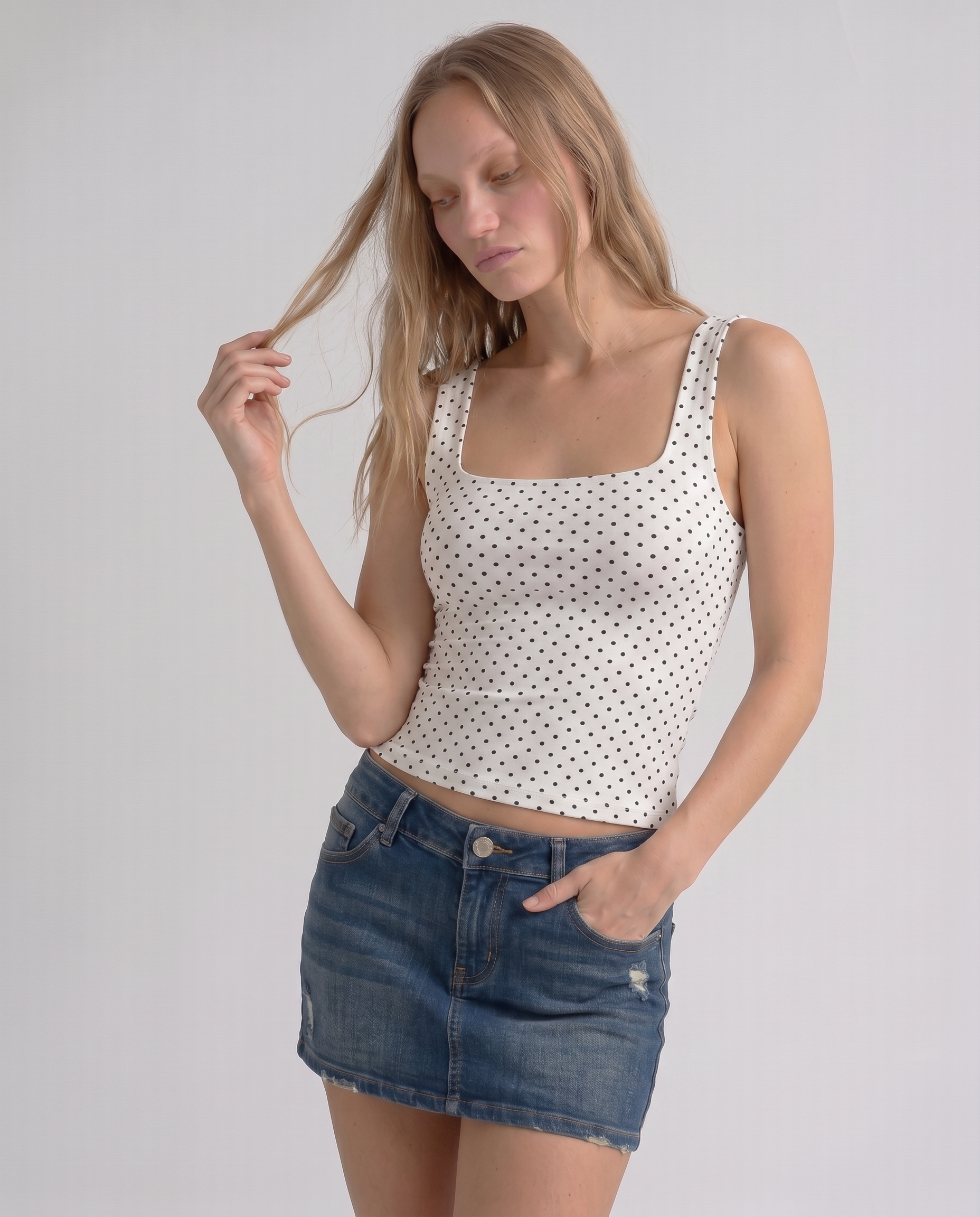 Emmylou Polka Dot Tank