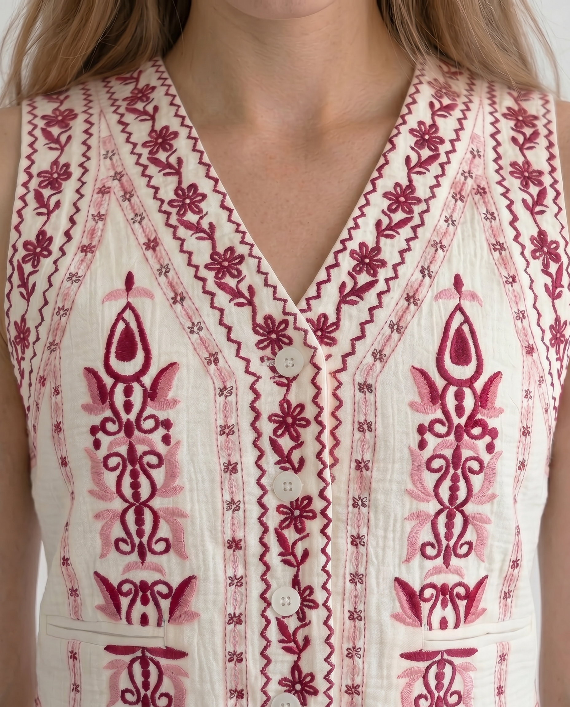 The Andalusia Embroidered Vest