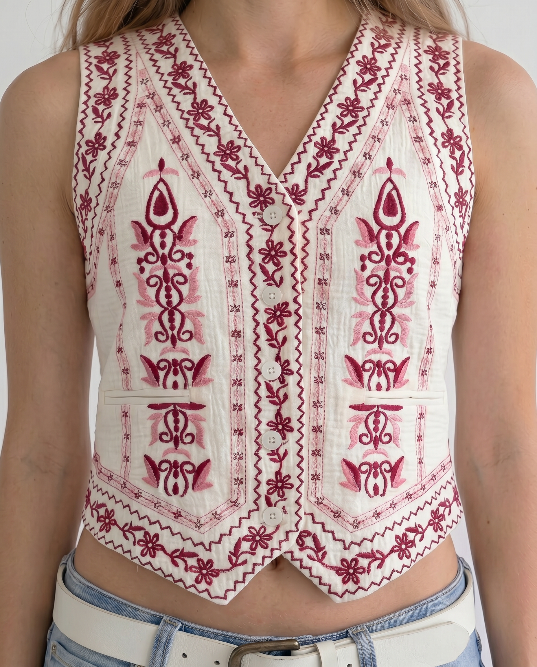 The Andalusia Embroidered Vest