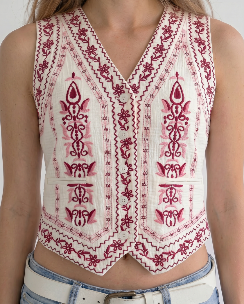 The Andalusia Embroidered Vest
