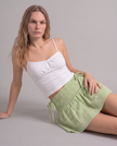 Marnie Gingham Ruffle Skirt