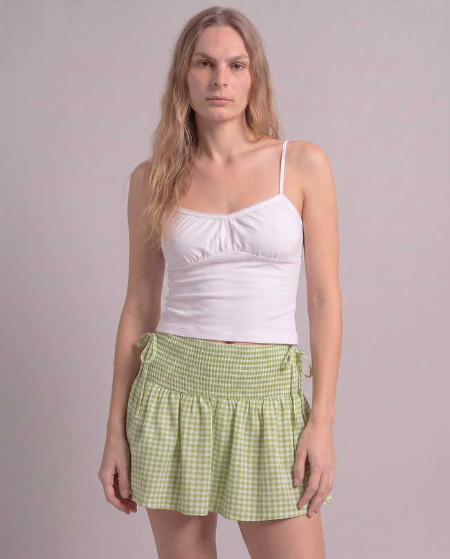 Marnie Gingham Ruffle Skirt