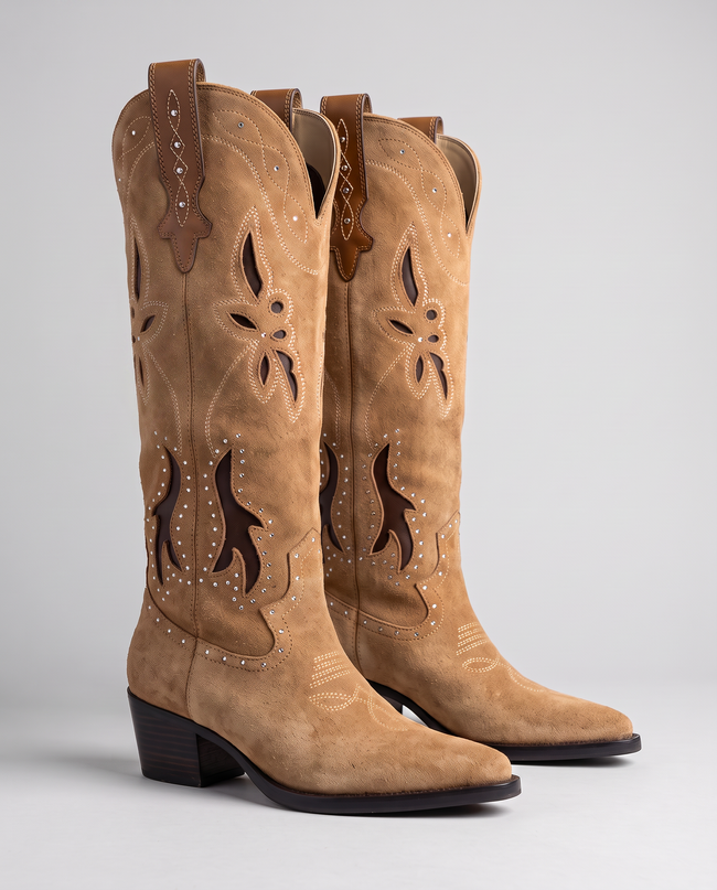 Josephine Cutout Western Boots