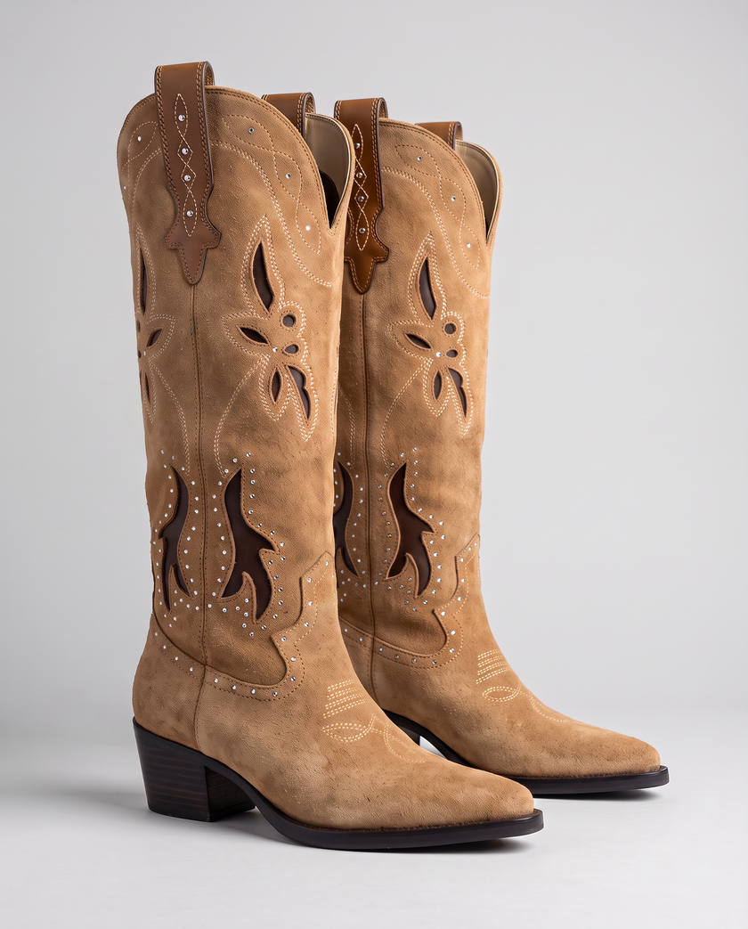 Josephine Cutout Western Boots