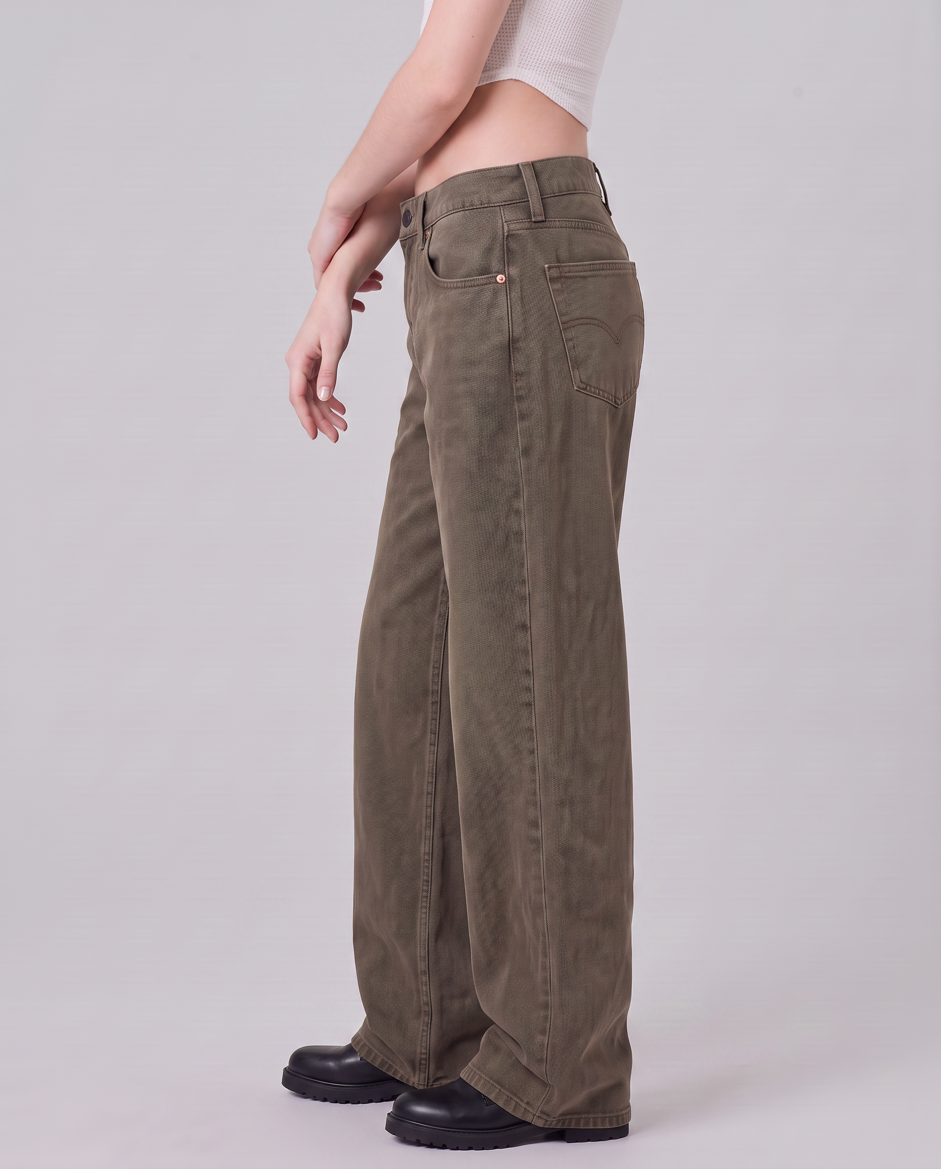Dakota Washed Wide-Leg Jeans