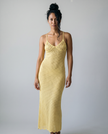 Delphine Crochet Knit Maxi Dress
