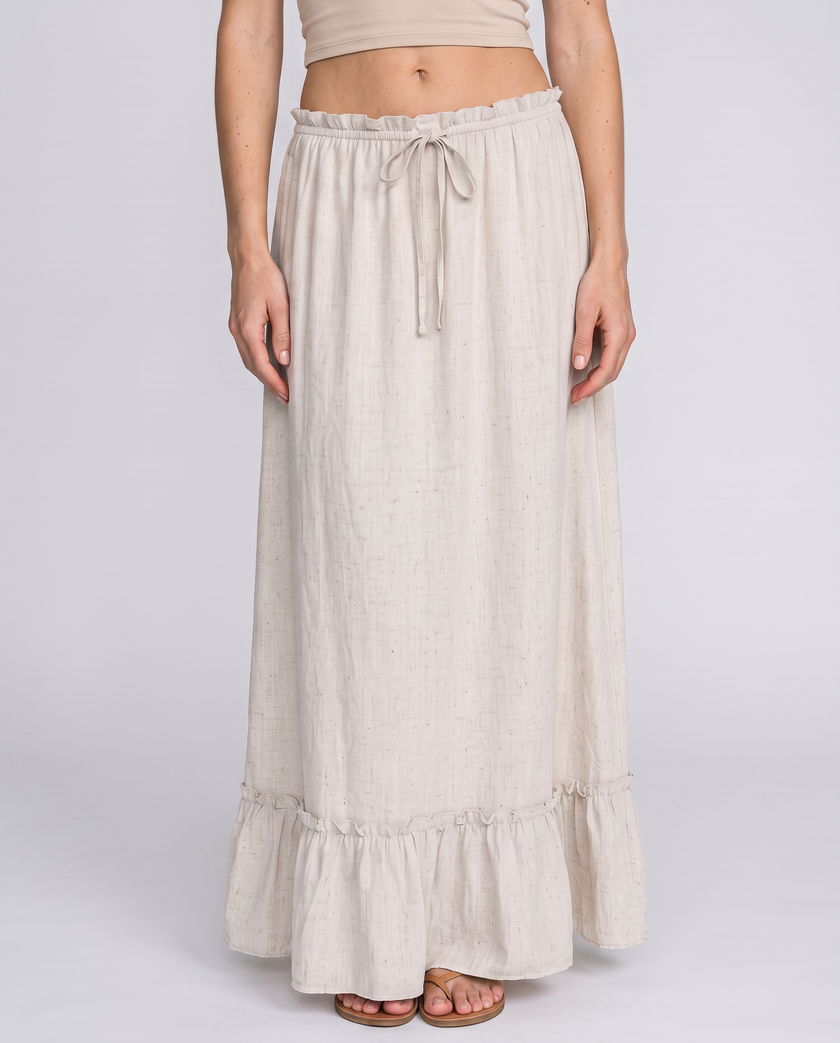Linnea Ruffle Hem Maxi Skirt