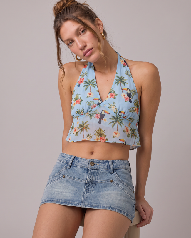 Odile Denim Skort