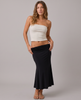 Tatianna Ruched Knit Midi Skirt