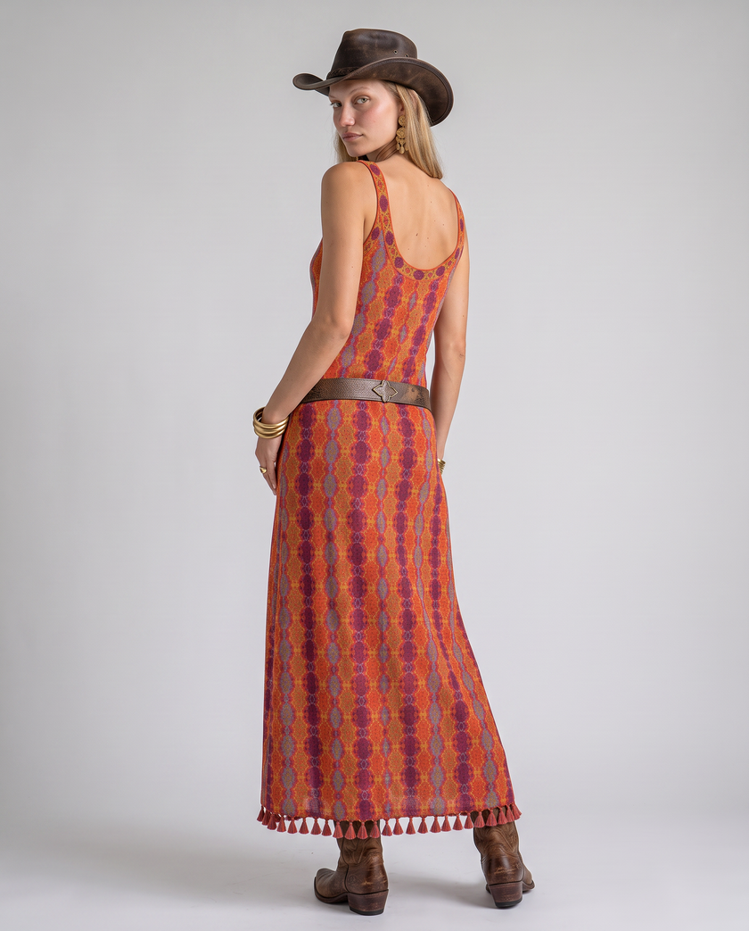 Zara Medallion Print  Maxi Dress