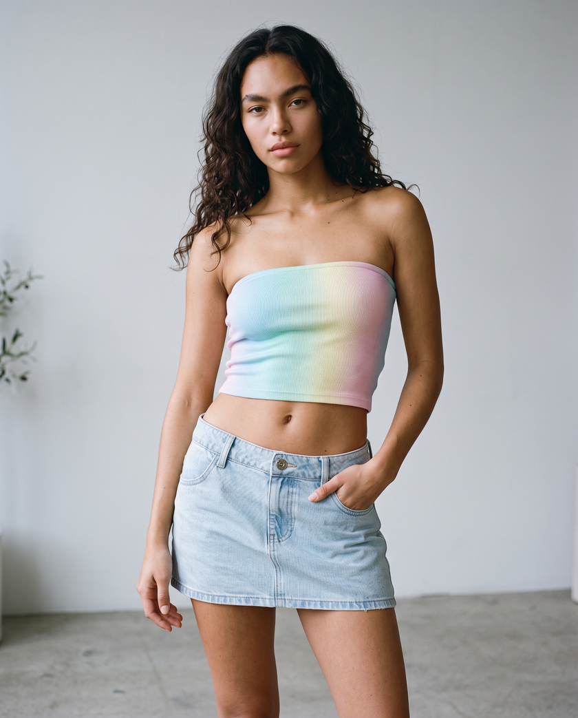 Wendy Denim Mini Skirt