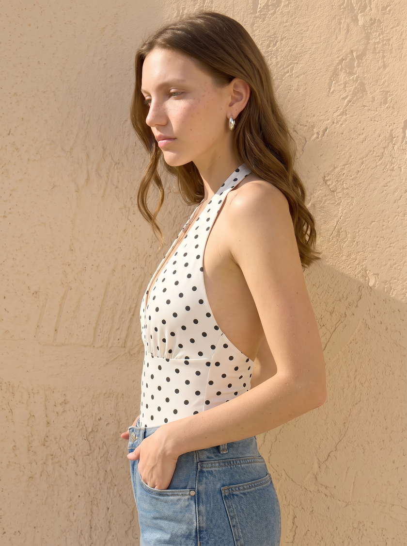 The Pin-Up Plunge Top