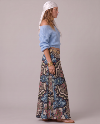 Wisteria Wrap Maxi Skirt