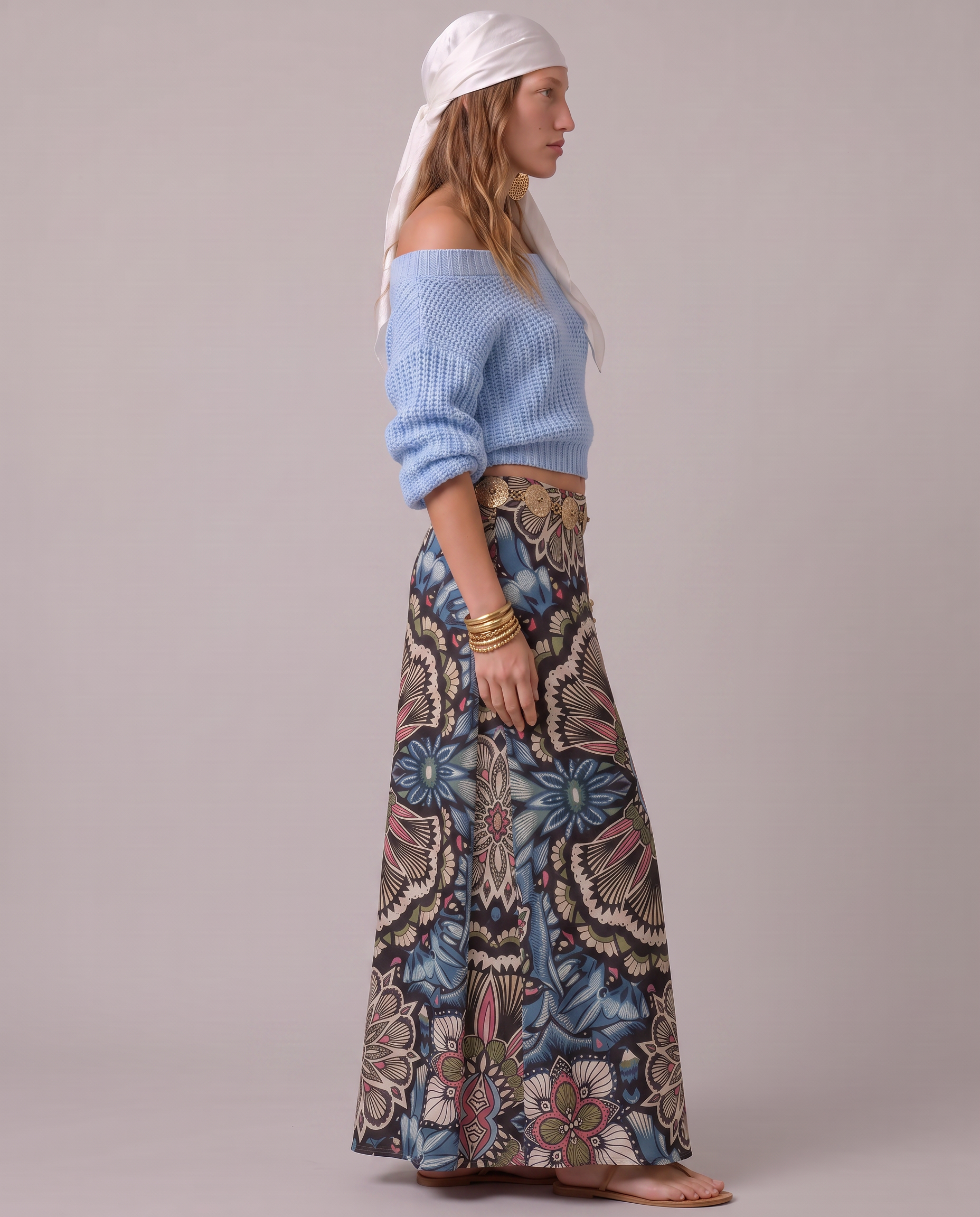 Wisteria Wrap Maxi Skirt