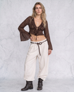 Josephina Drape Wide Leg Trousers