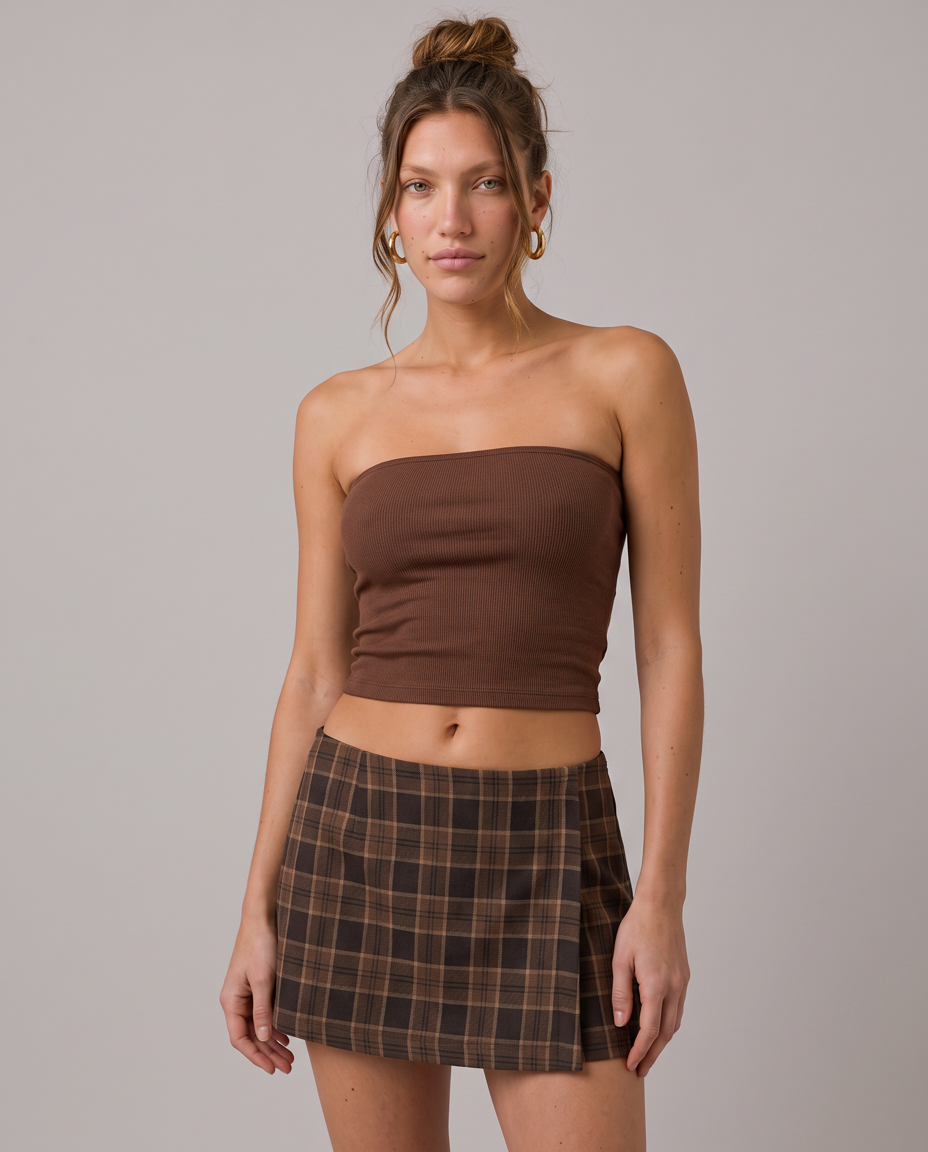 Hartley Plaid Pleated Mini Skirt