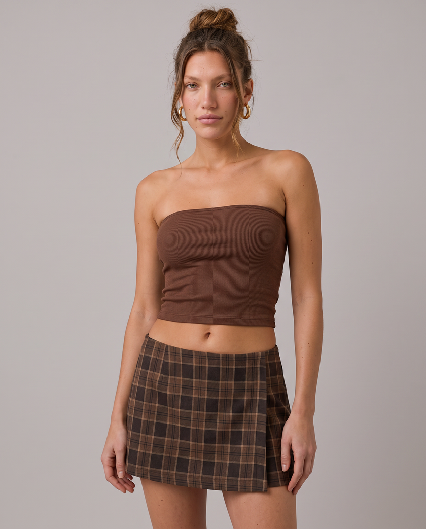 Hartley Plaid Pleated Mini Skirt